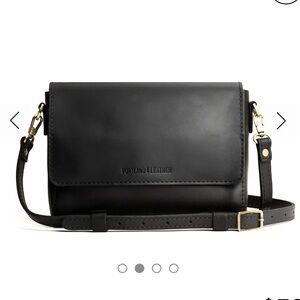 Portland Leather “Almost Perfect” Black Classic Crossbody Bag